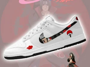 Akatsuki Itachi Uchiha V.3 Custom Court-Low Sneakers