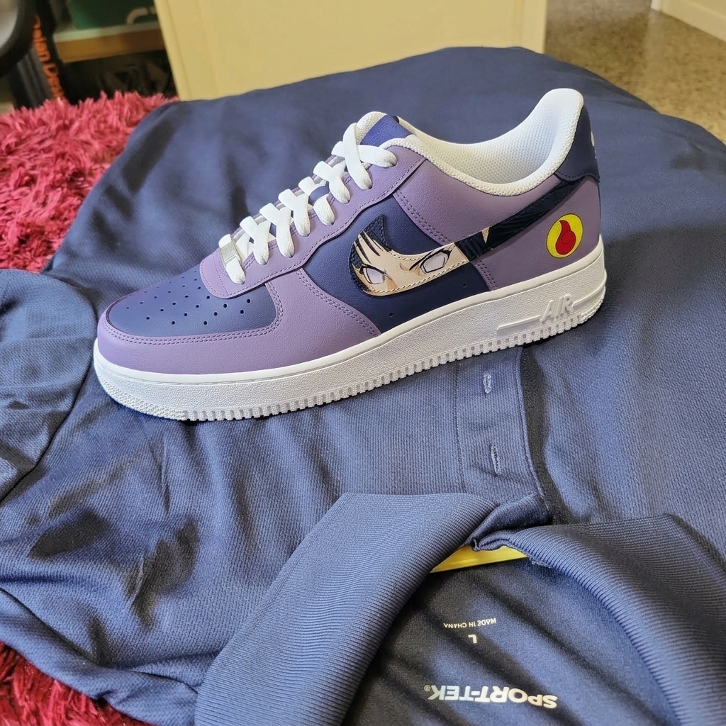 Akatsuki Itachi Uchiha V.3 Custom Court-Low Sneakers photo review