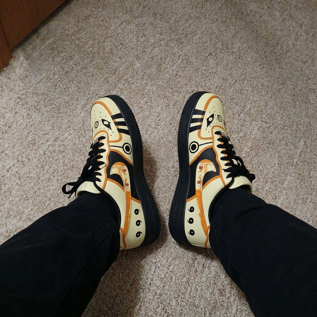 Akatsuki Itachi Uchiha V.3 Custom Court-Low Sneakers photo review