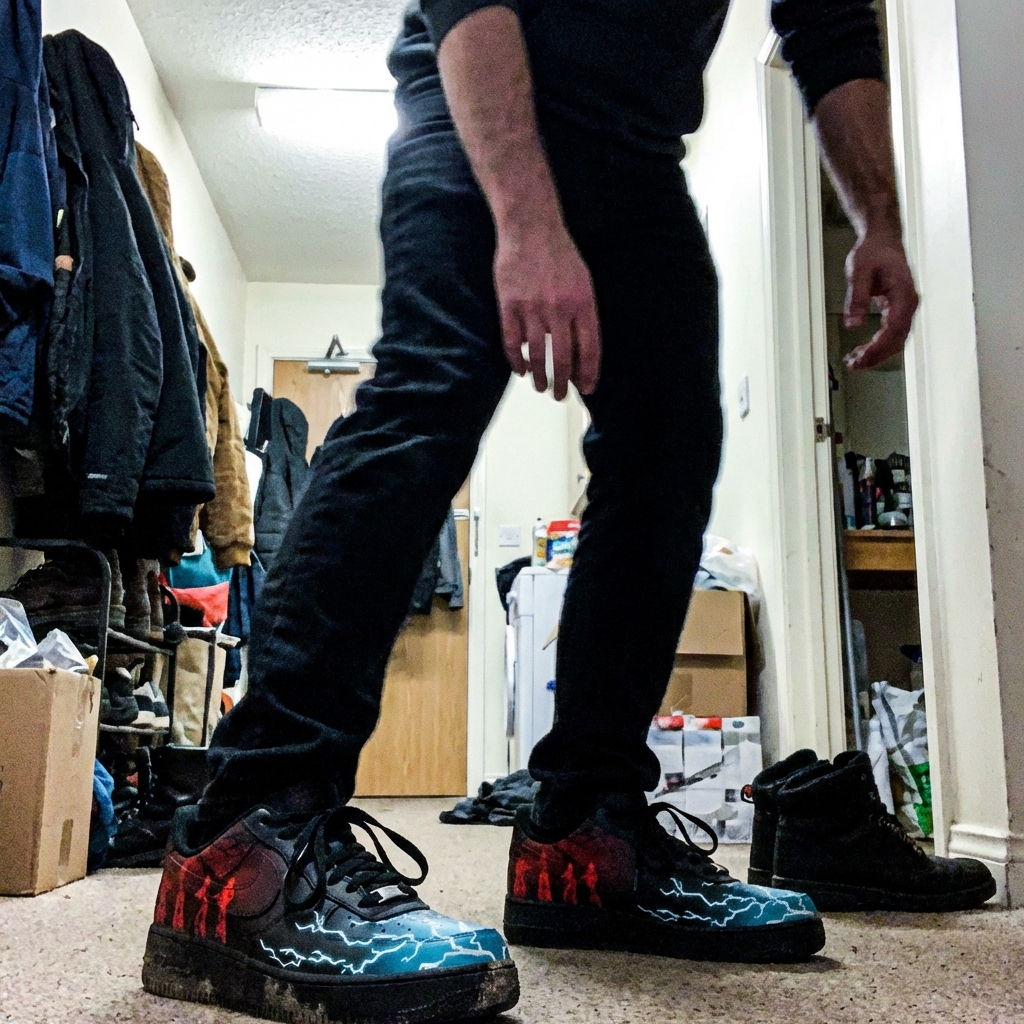Akatsuki Itachi Uchiha V.3 Custom Court-Low Sneakers photo review