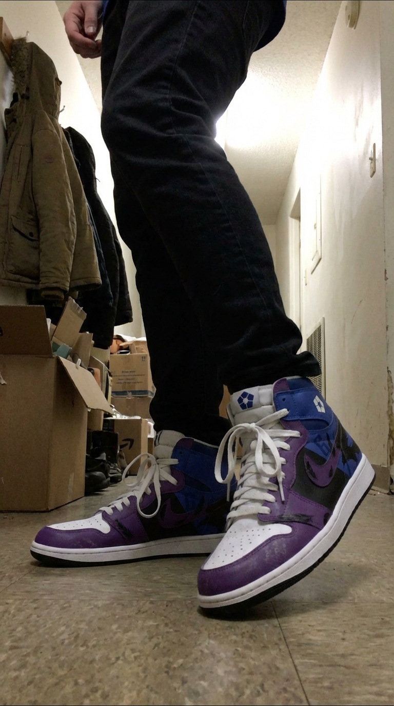 Akatsuki Itachi Uchiha V.3 Custom Court-Low Sneakers photo review