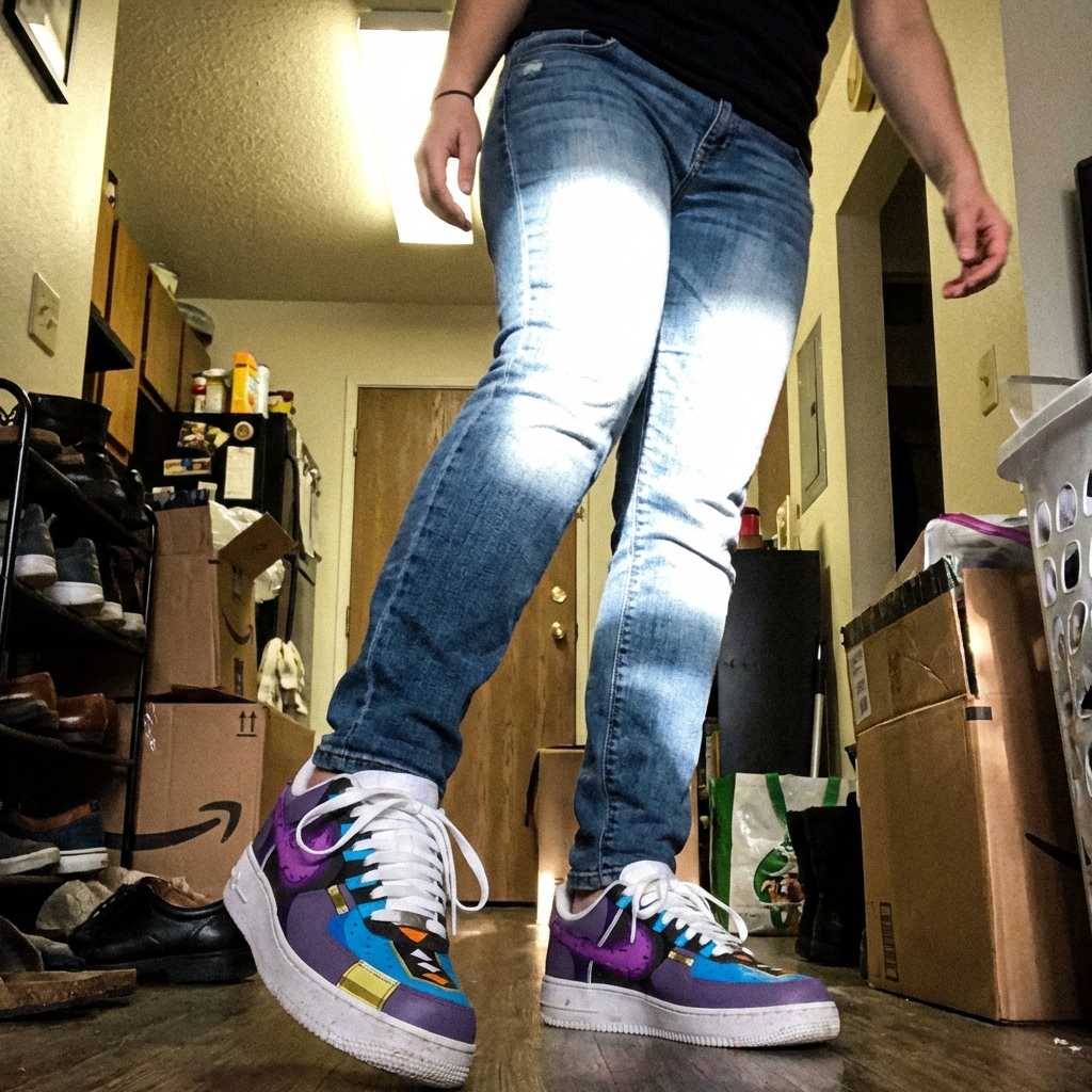 Akatsuki Itachi Uchiha V.3 Custom Court-Low Sneakers photo review