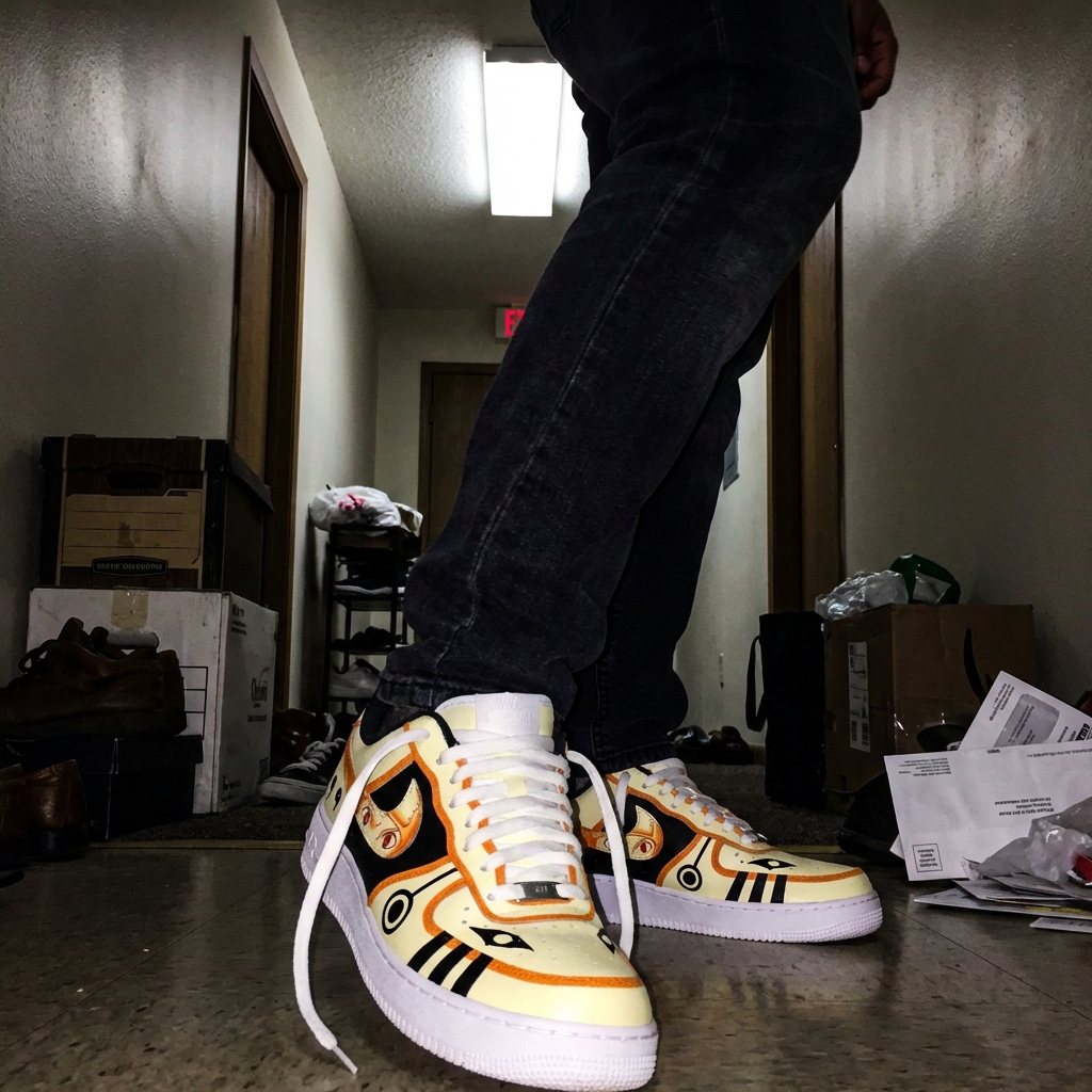 Akatsuki Itachi Uchiha V.3 Custom Court-Low Sneakers photo review