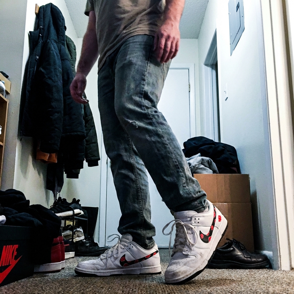 Akatsuki Itachi Uchiha V.3 Custom Court-Low Sneakers photo review