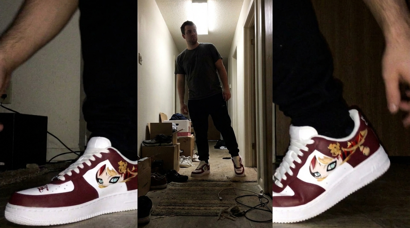 Akatsuki Itachi Uchiha V.3 Custom Court-Low Sneakers photo review
