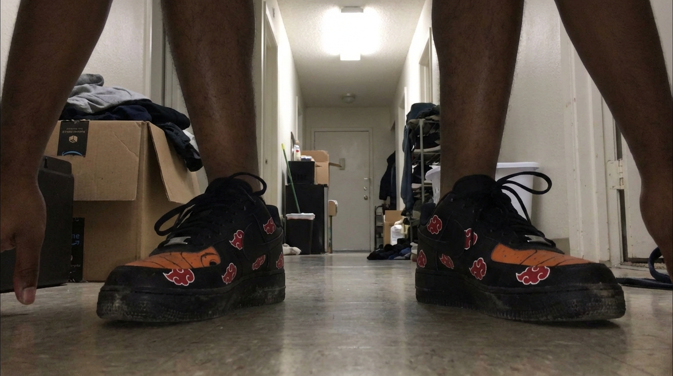 Akatsuki Itachi Uchiha V.3 Custom Court-Low Sneakers photo review