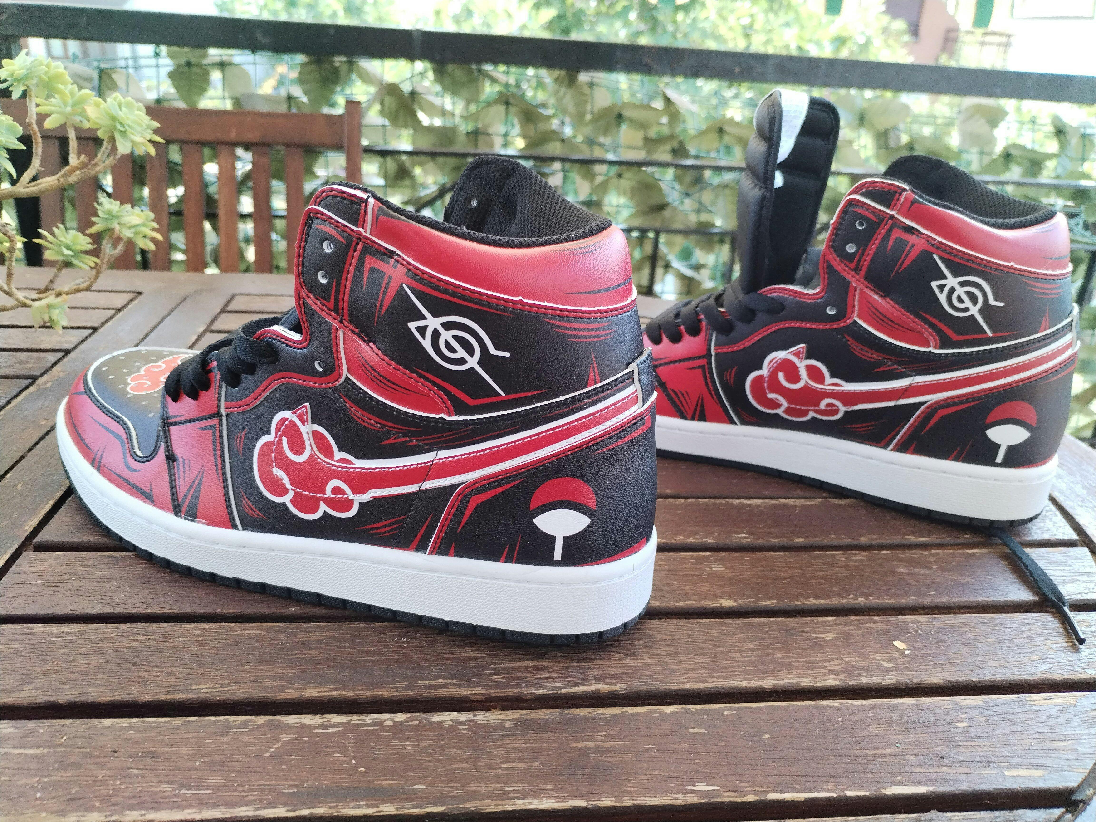 Akatsuki Itachi Uchiha V.3 Custom Court-Low Sneakers photo review