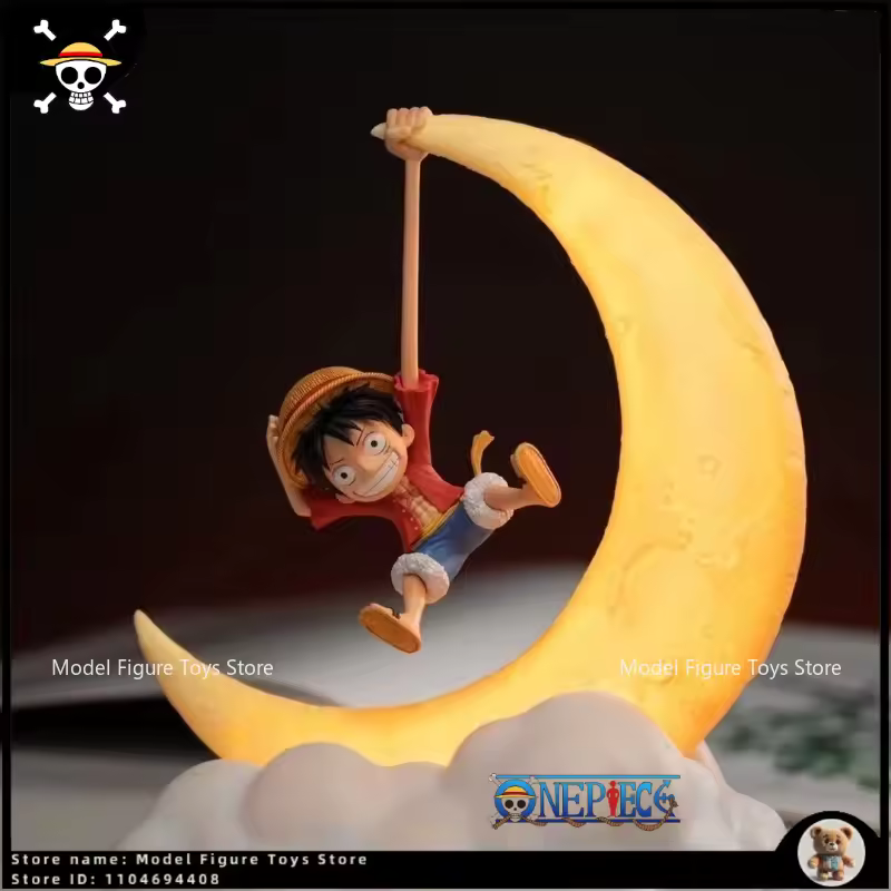 In Stock One Piece Original Luffy night lights Lamp Collection of Figures Birthday Studio Ornaments Decorations Trendy Gift Toys