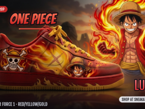 Luffy Custom Air Force 1 Sneakers