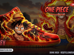 Luffy Custom Dunk High Sneakers