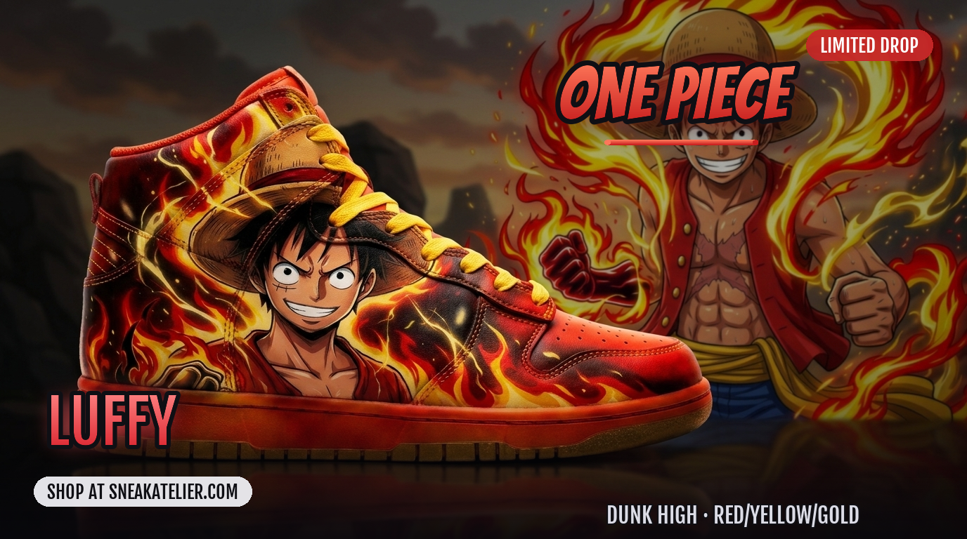 Luffy Custom Dunk High Sneakers Luffy Custom Dunk High Sneakers