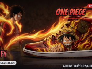 Luffy Custom AJ1 Low Sneakers