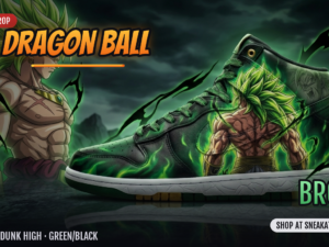 Broly Custom Dunk High Sneakers