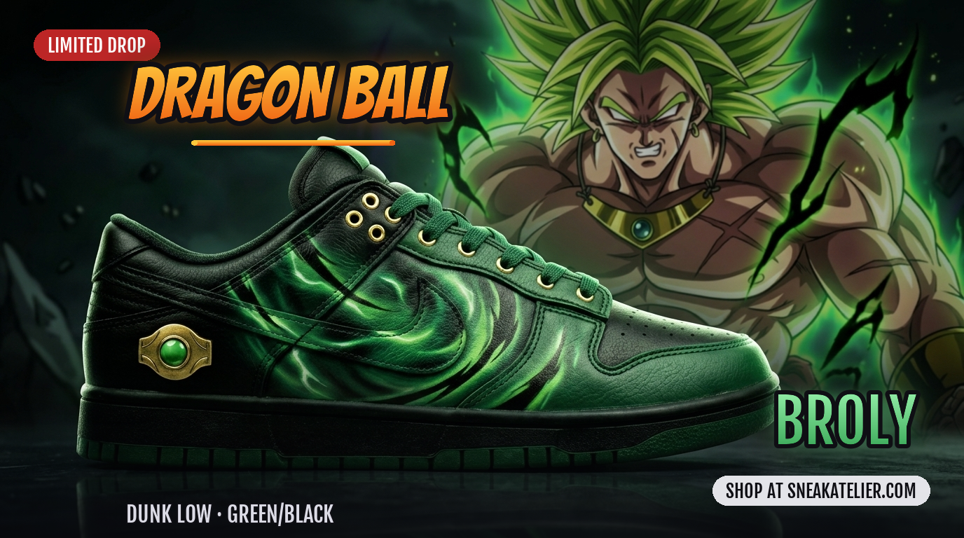 Broly Custom Dunk Low Sneakers Broly Custom Dunk Low Sneakers