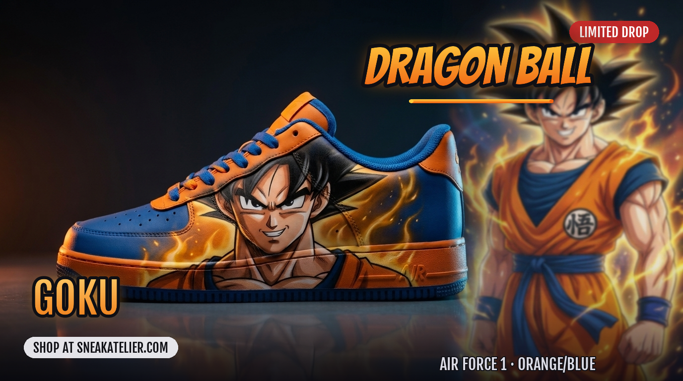 Goku Custom Air Force 1 Sneakers Goku Custom Air Force 1 Sneakers