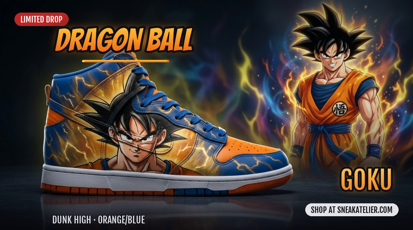Goku Custom Dunk High Sneakers Goku Custom Dunk High Sneakers