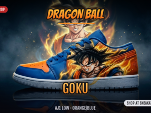 Goku Custom AJ1 Low Sneakers