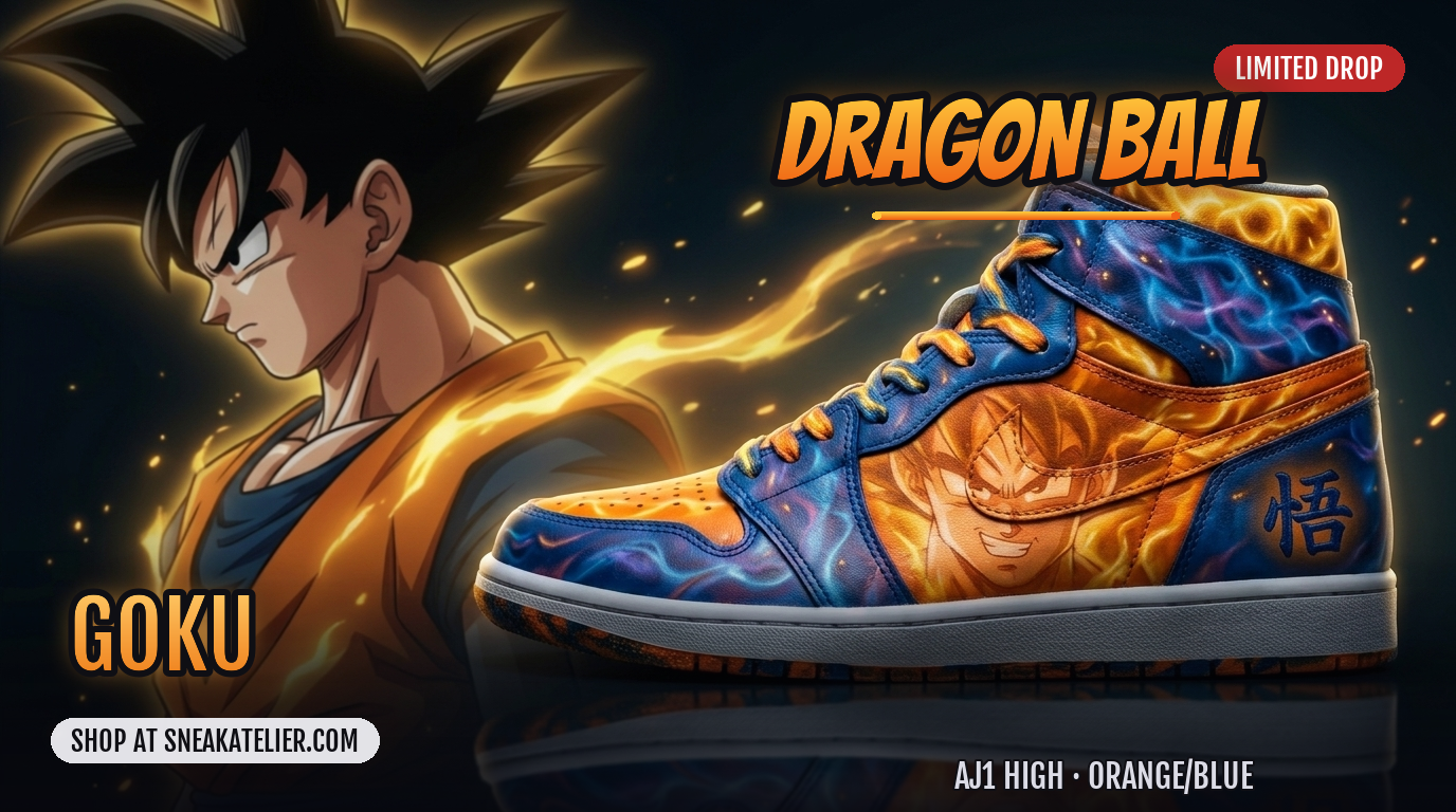 Goku Custom AJ1 High Sneakers Goku Custom AJ1 High Sneakers