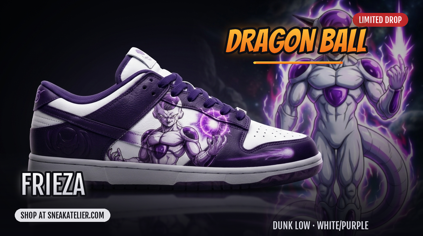 Frieza Custom Dunk Low Sneakers Frieza Custom Dunk Low Sneakers