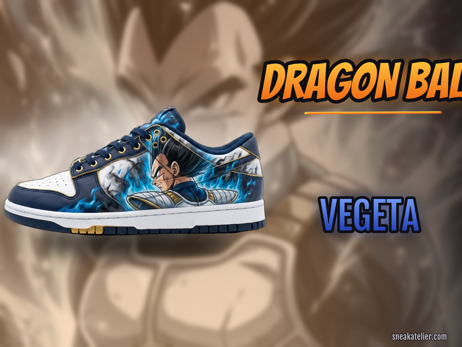 Vegeta Custom Dunk Low Sneakers Vegeta Custom Dunk Low Sneakers