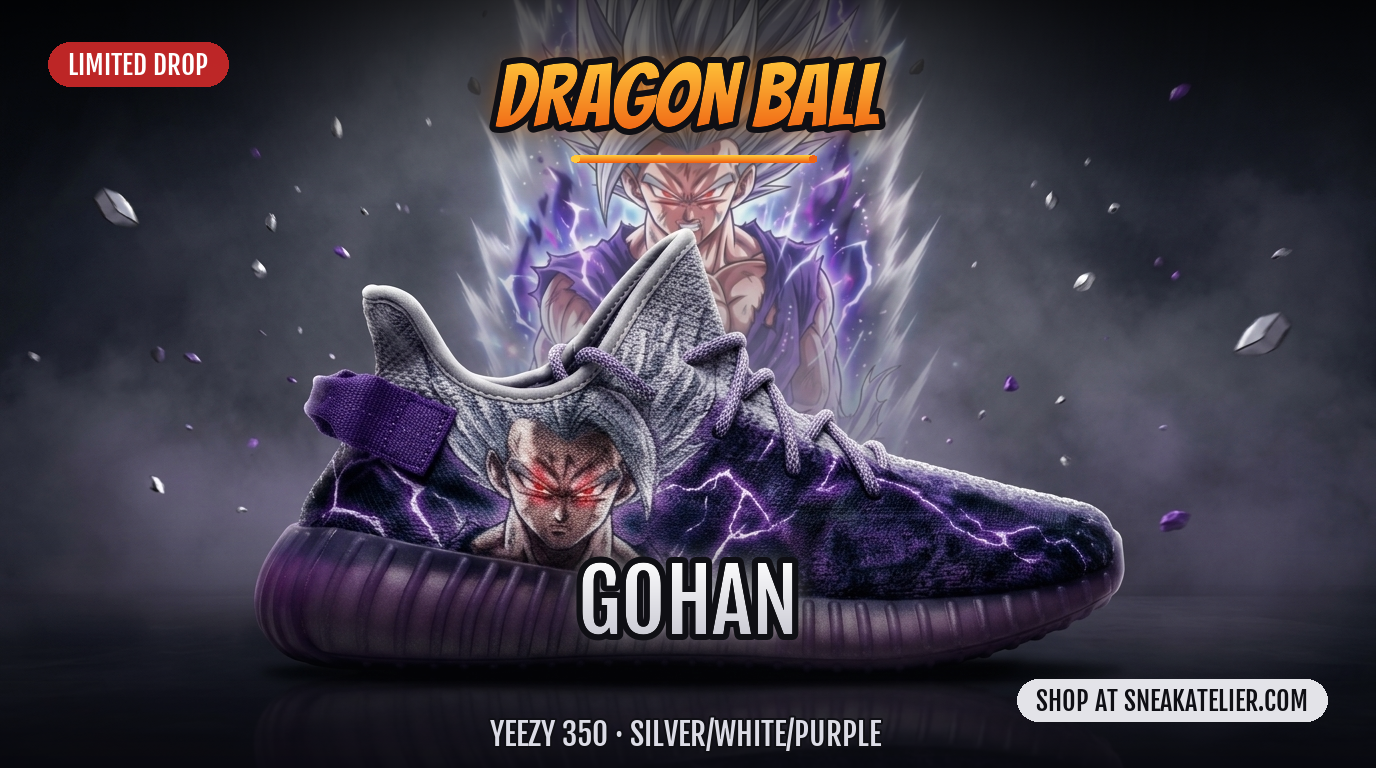 Gohan Custom Yeezy 350 Sneakers Gohan Custom Yeezy 350 Sneakers