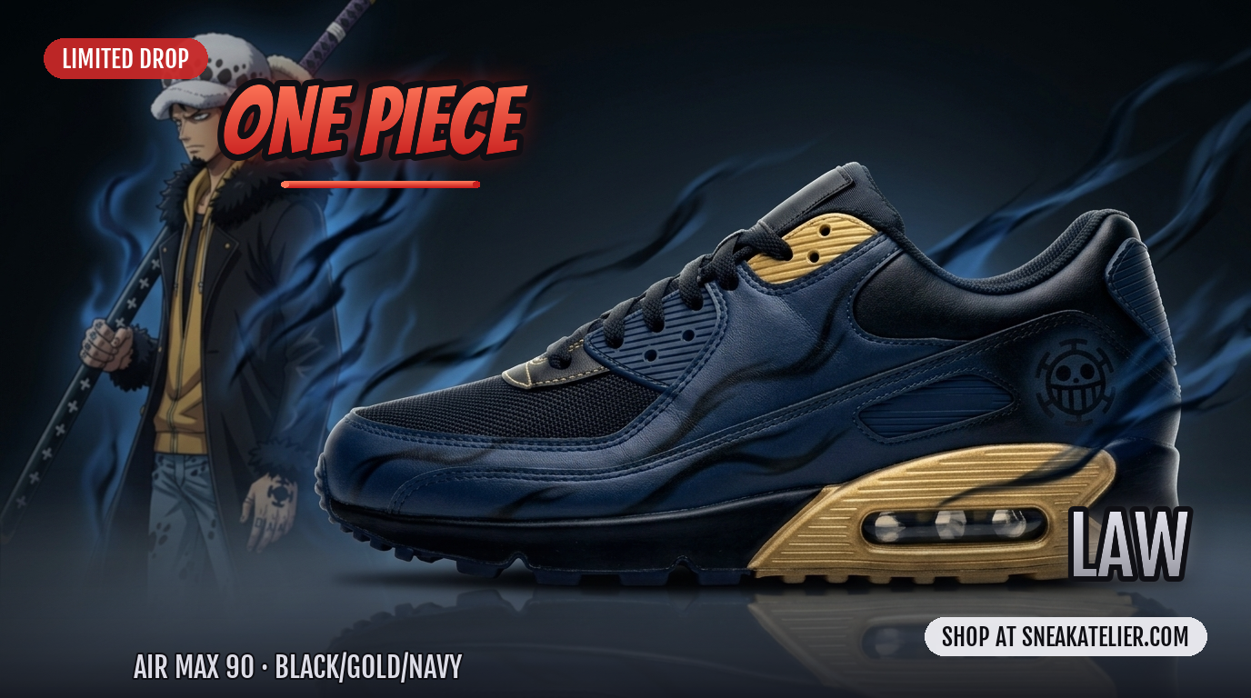 Law Custom Air Max 90 Sneakers Law Custom Air Max 90 Sneakers
