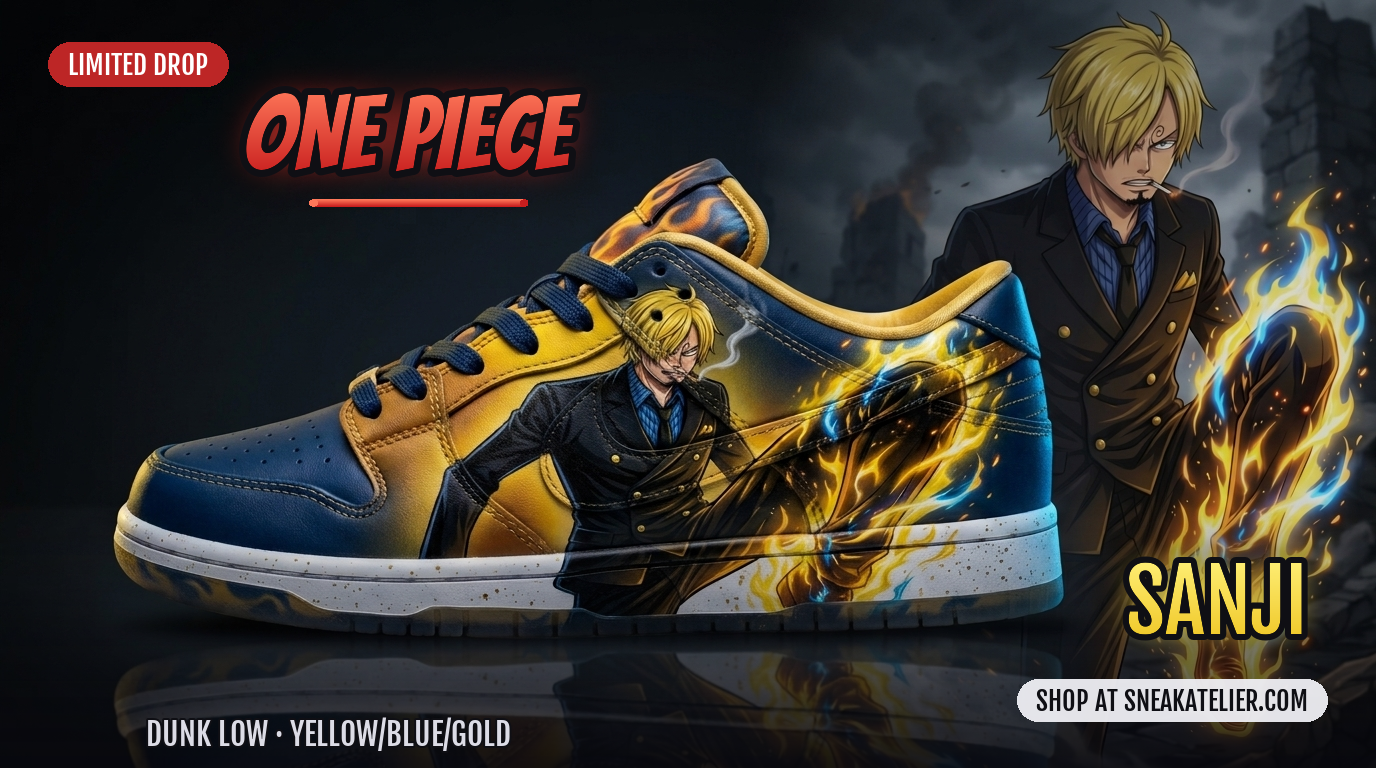 Sanji Custom Dunk Low Sneakers Sanji Custom Dunk Low Sneakers