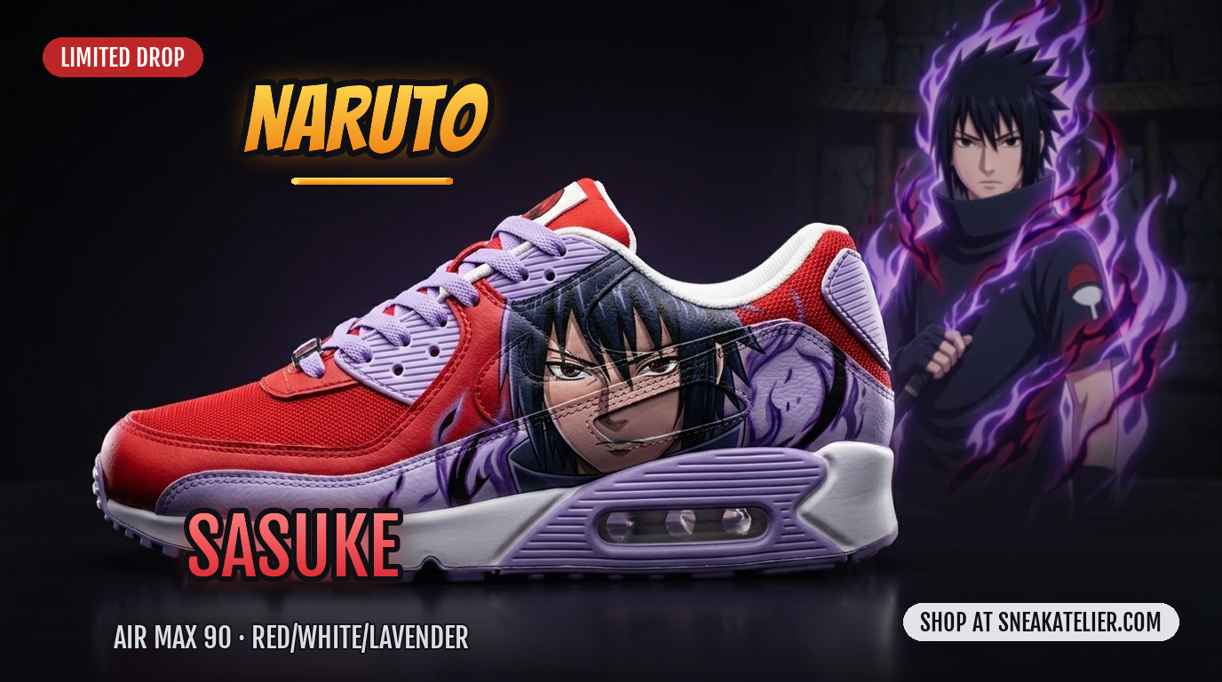 Sasuke Custom Air Max 90 Sneakers Sasuke Custom Air Max 90 Sneakers