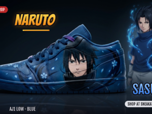 Sasuke Custom AJ1 Low Sneakers