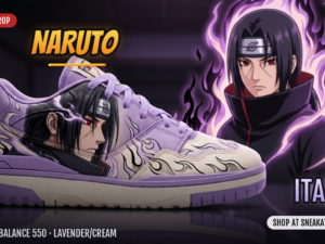 Itachi Custom New Balance 550 Sneakers