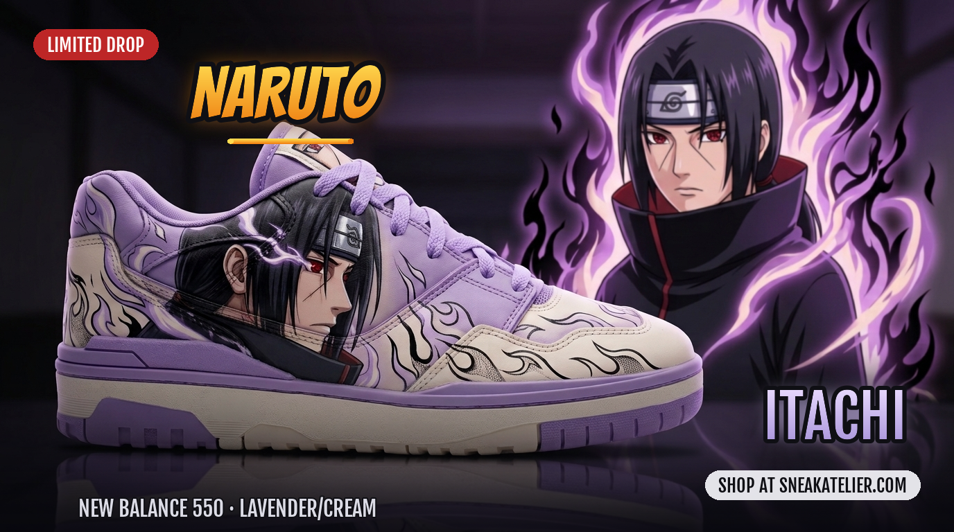 Itachi Custom New Balance 550 Sneakers Itachi Custom New Balance 550 Sneakers