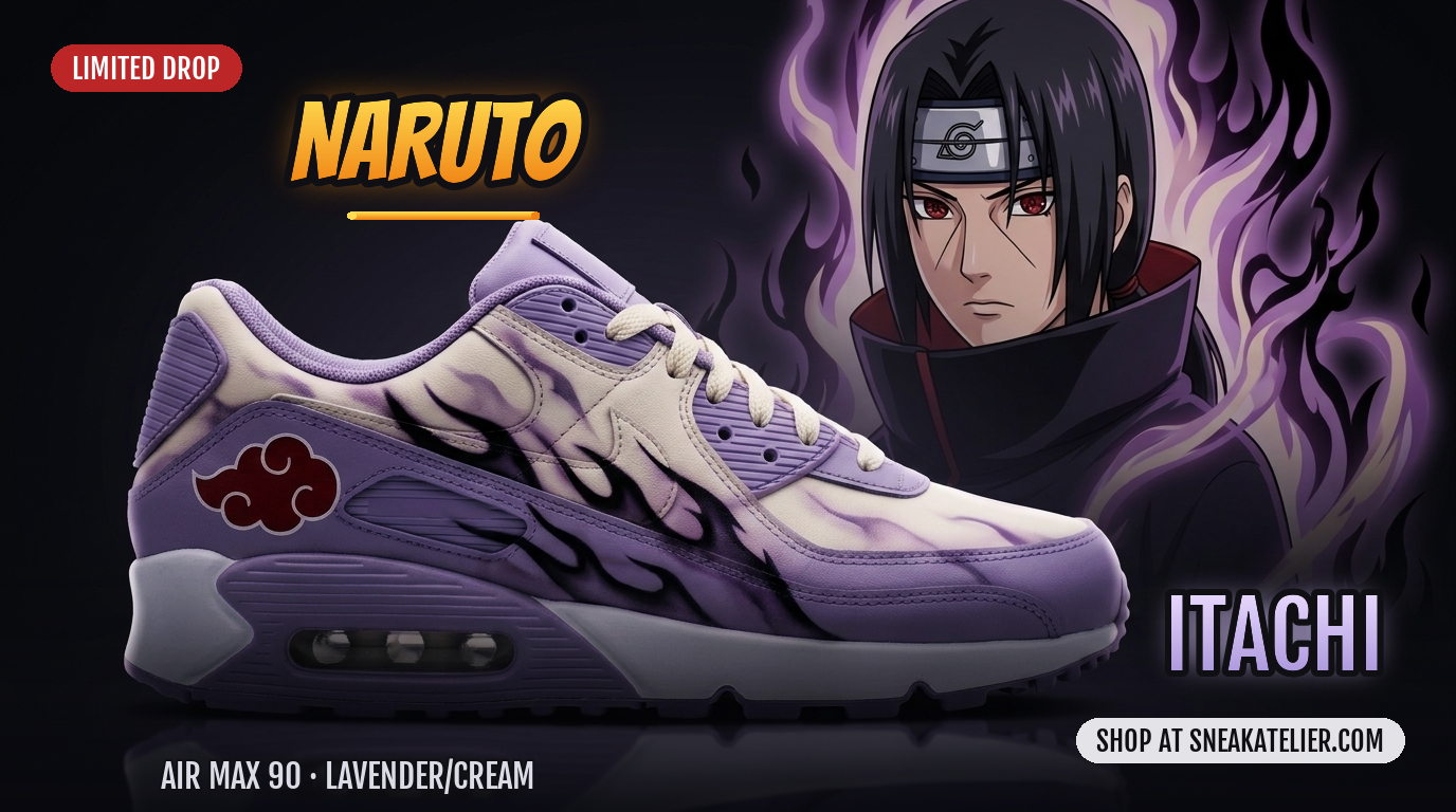 Itachi Custom Air Max 90 Sneakers Itachi Custom Air Max 90 Sneakers