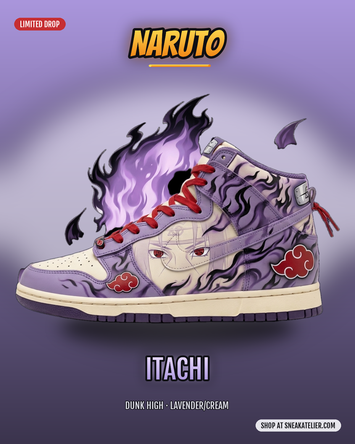 Itachi Custom Dunk High Sneakers Itachi Custom Dunk High Sneakers