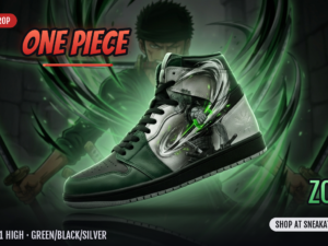 Zoro Custom AJ1 High Sneakers