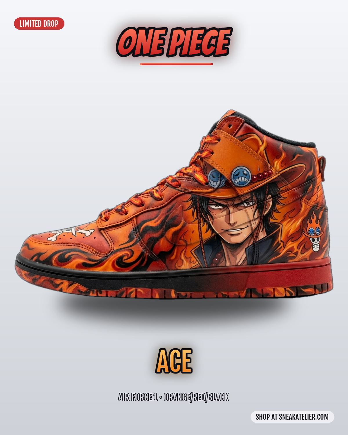 Ace Custom Air Force 1 Sneakers Ace Custom Air Force 1 Sneakers